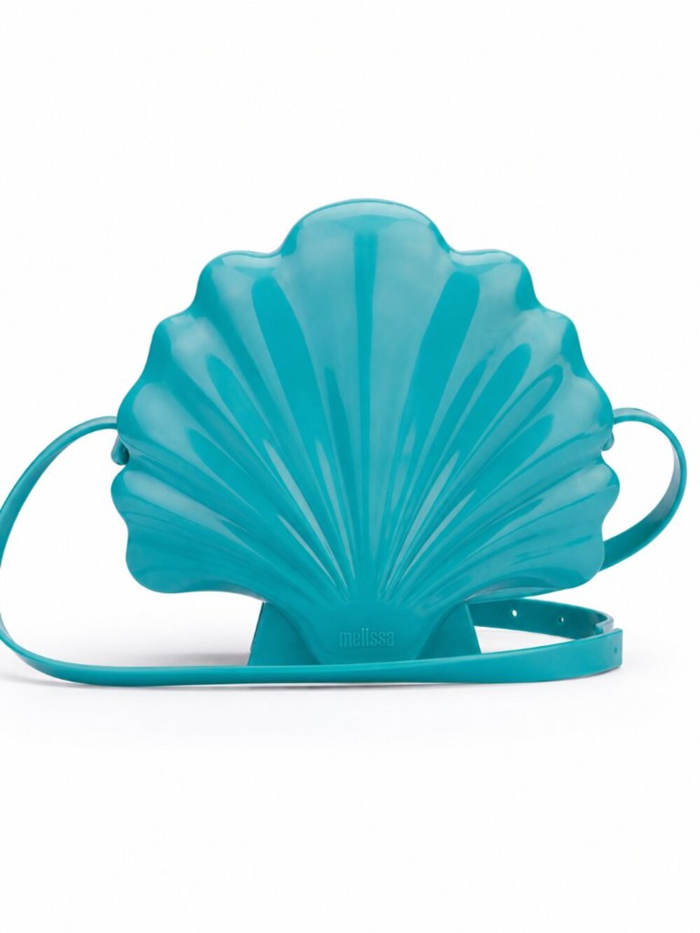Rare Melissa x Disney Little Mermaid Shell Jelly Bag, Turquoise. Like New.